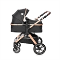 Combi Stroller VIOLA SET with pram body Black DIAMONDS